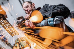 Hochkonzentriert bei der Arbeit